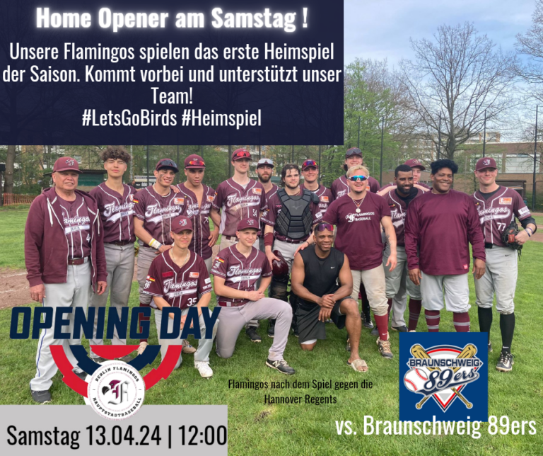 Home Opener -Samstag 13.04.